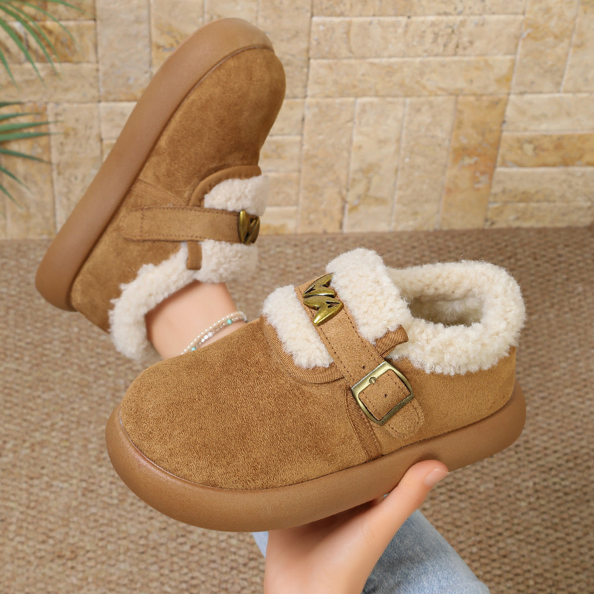 Round Toe Platform Ankle Boots