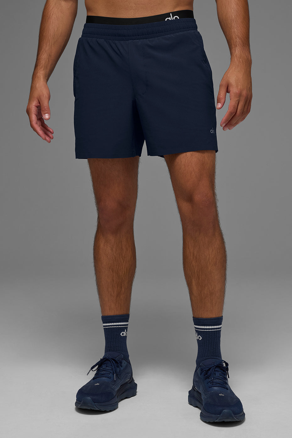 5" Traction Running Short - Navy