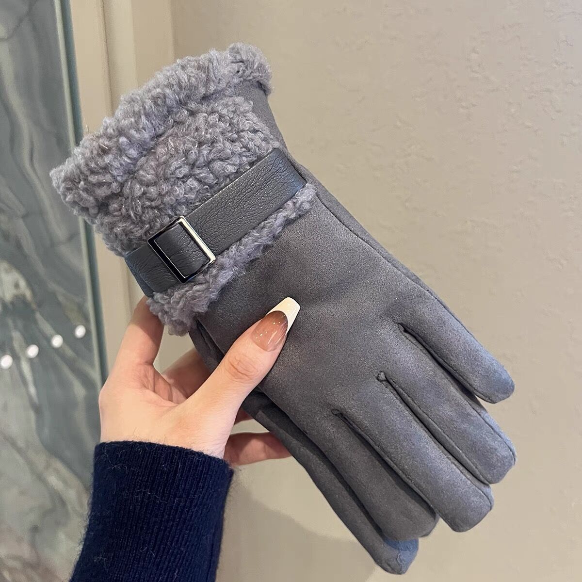 Winter Touch Screen Thermal Suede Gloves MK2BLW6W6GLO20