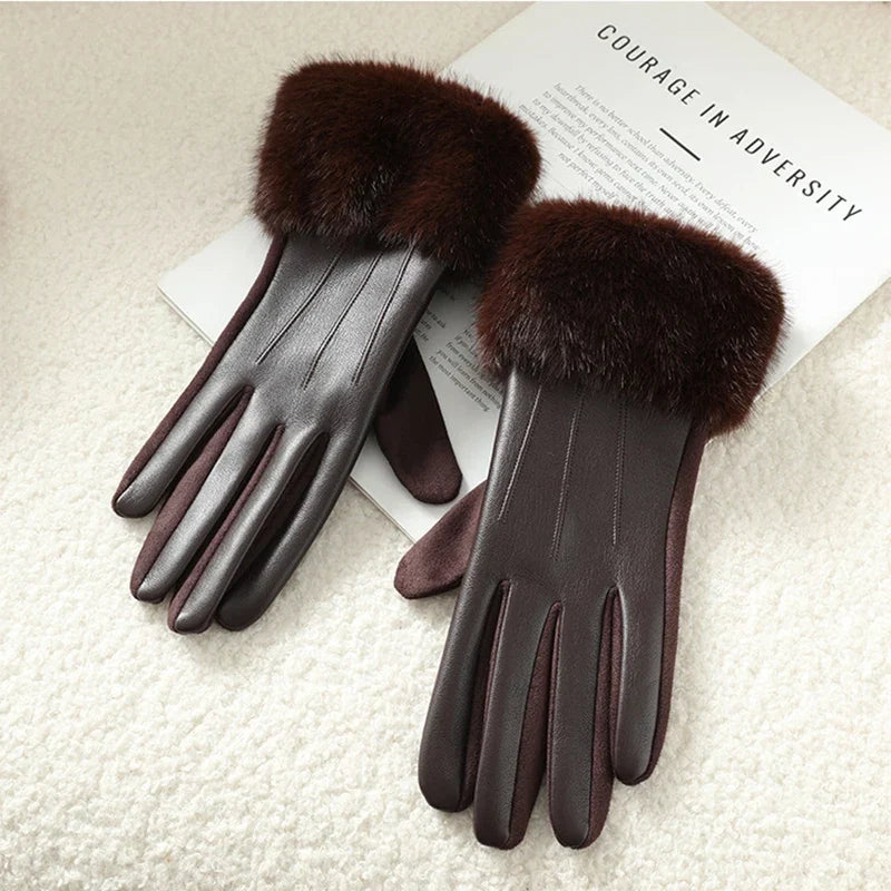 Orsay Leather Winter Gloves