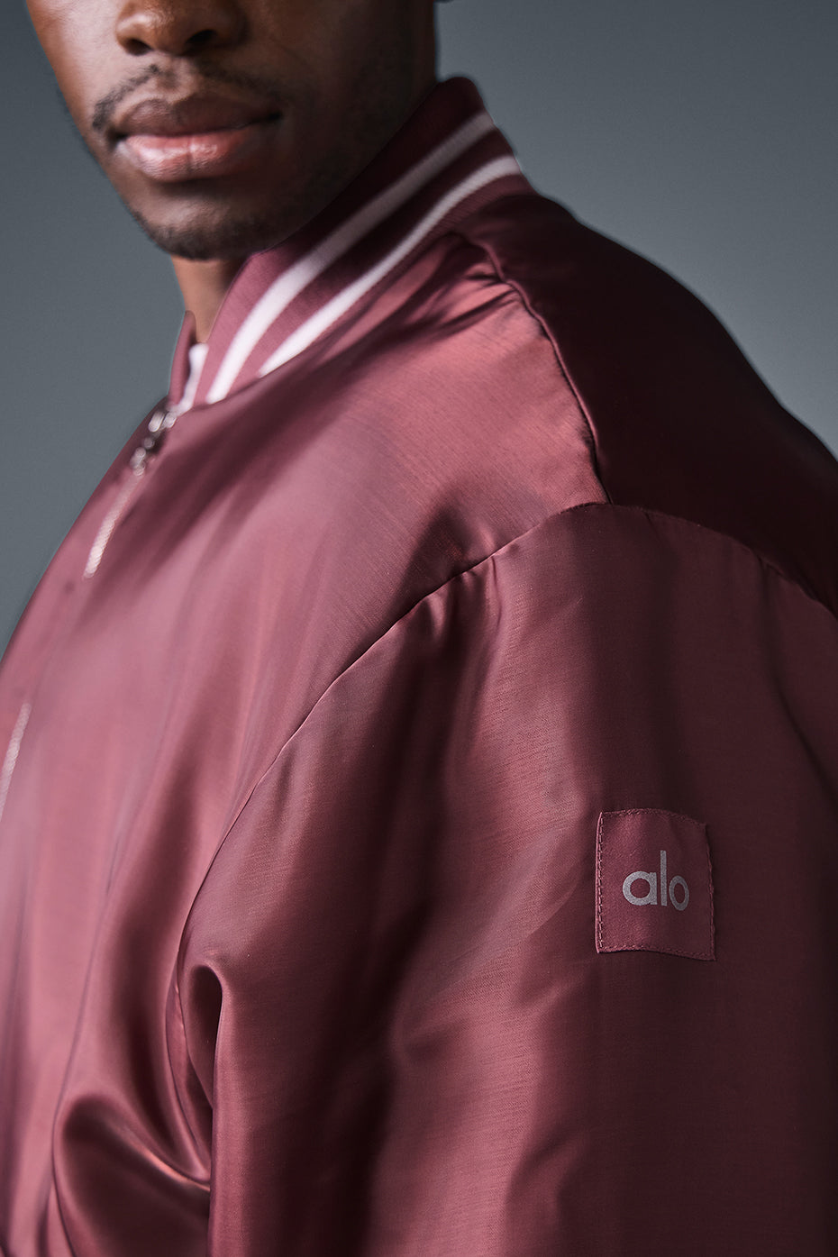Afterglow Varsity Jacket - Burgundy Truffle